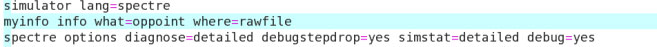 Specre debugging options