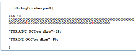 Write Clocking Procedure for Sync OCC
