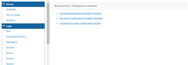 Administration tab shows the integration server details as below