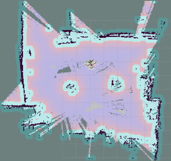 Figure 4: Proper wall alignment after using sensor fusion.