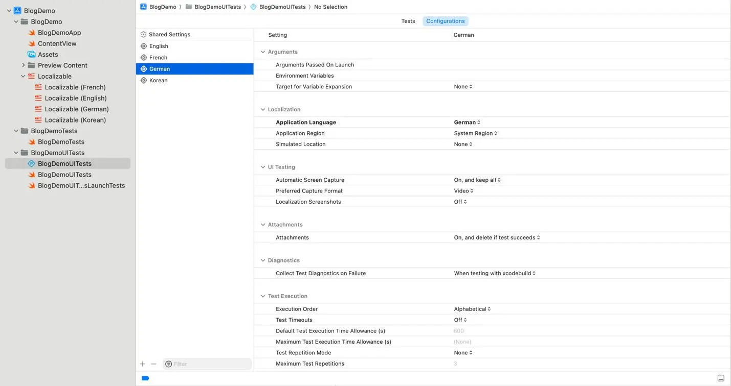 Configuring a Test Plan