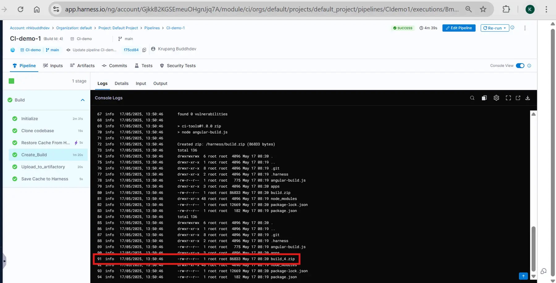 Fig 20 – Pipeline execution completed successfully_2