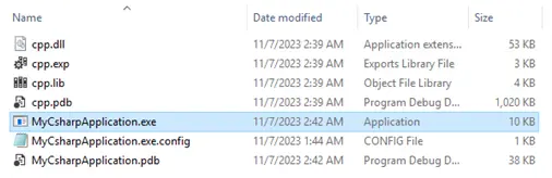 The output directory