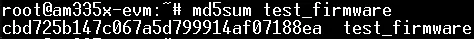 md5sum root