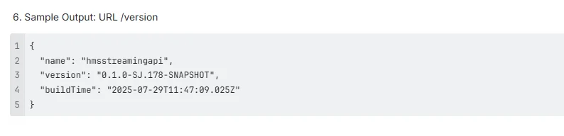 Version Endpoint in Spring Boot
