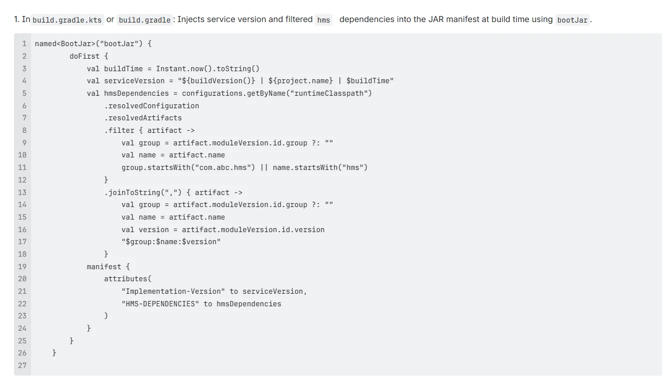 Version Endpoint in Spring Boot