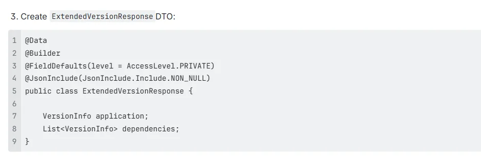 Version Endpoint in Spring Boot