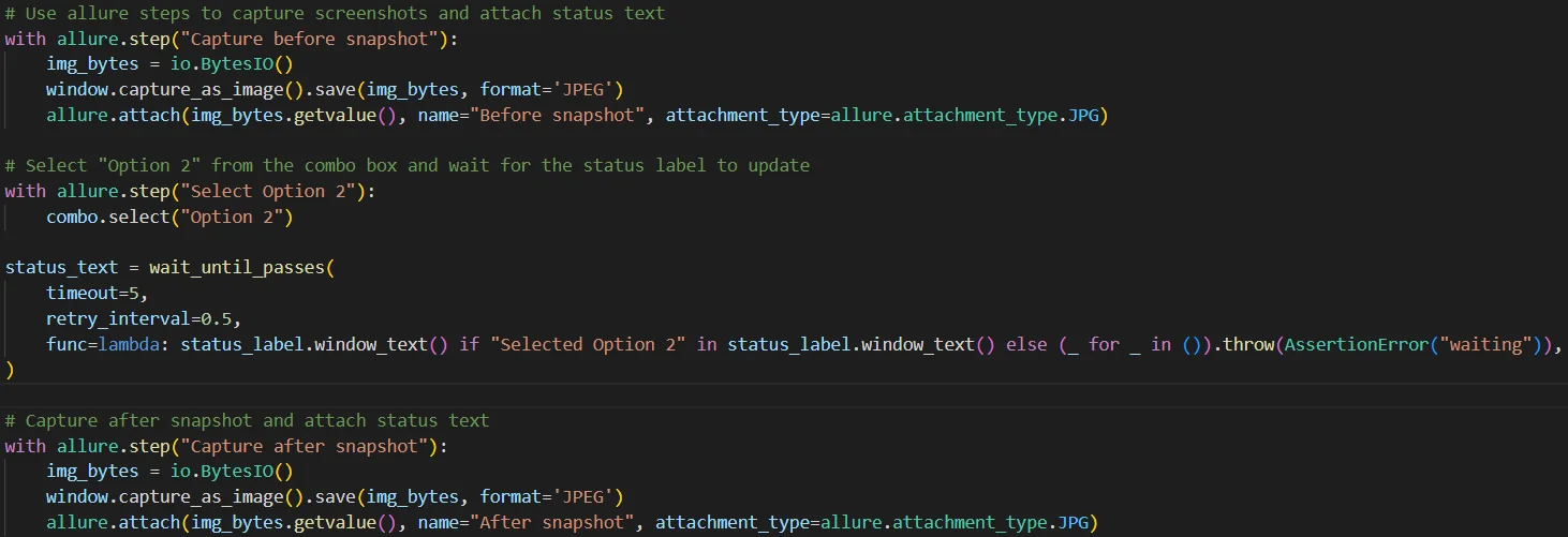 UI Automation with PyWinAuto and Allure Reports UI Automation with PyWinAuto and Allure Reports